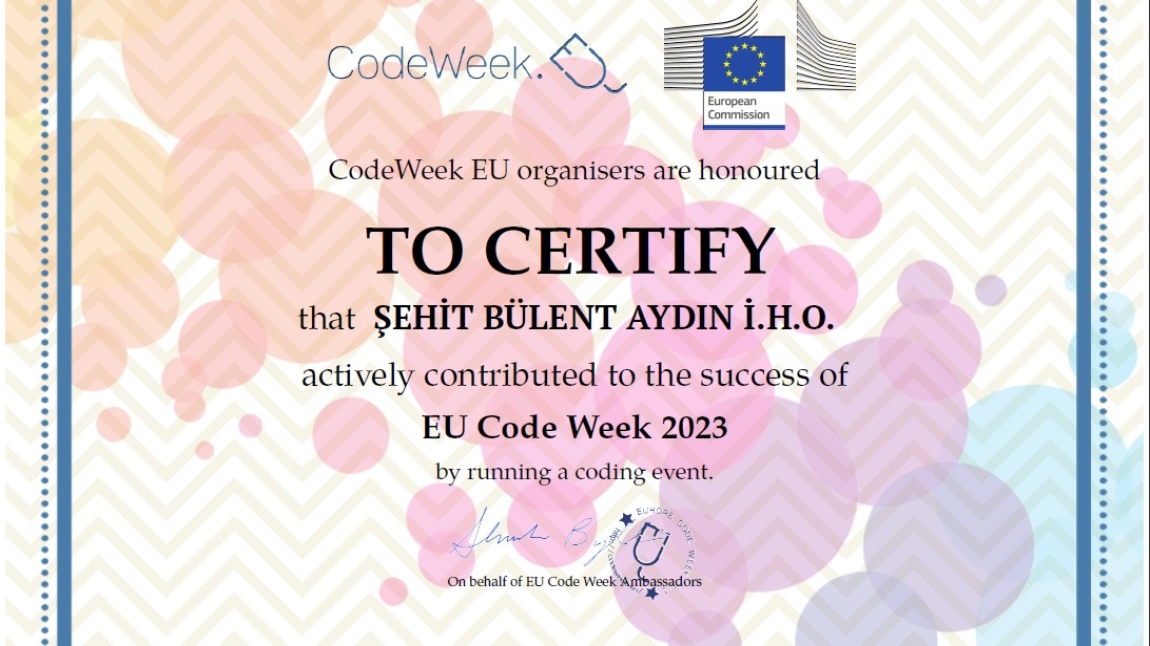 Codeweek (Kod Haftası) 2023 Etkinlikleri